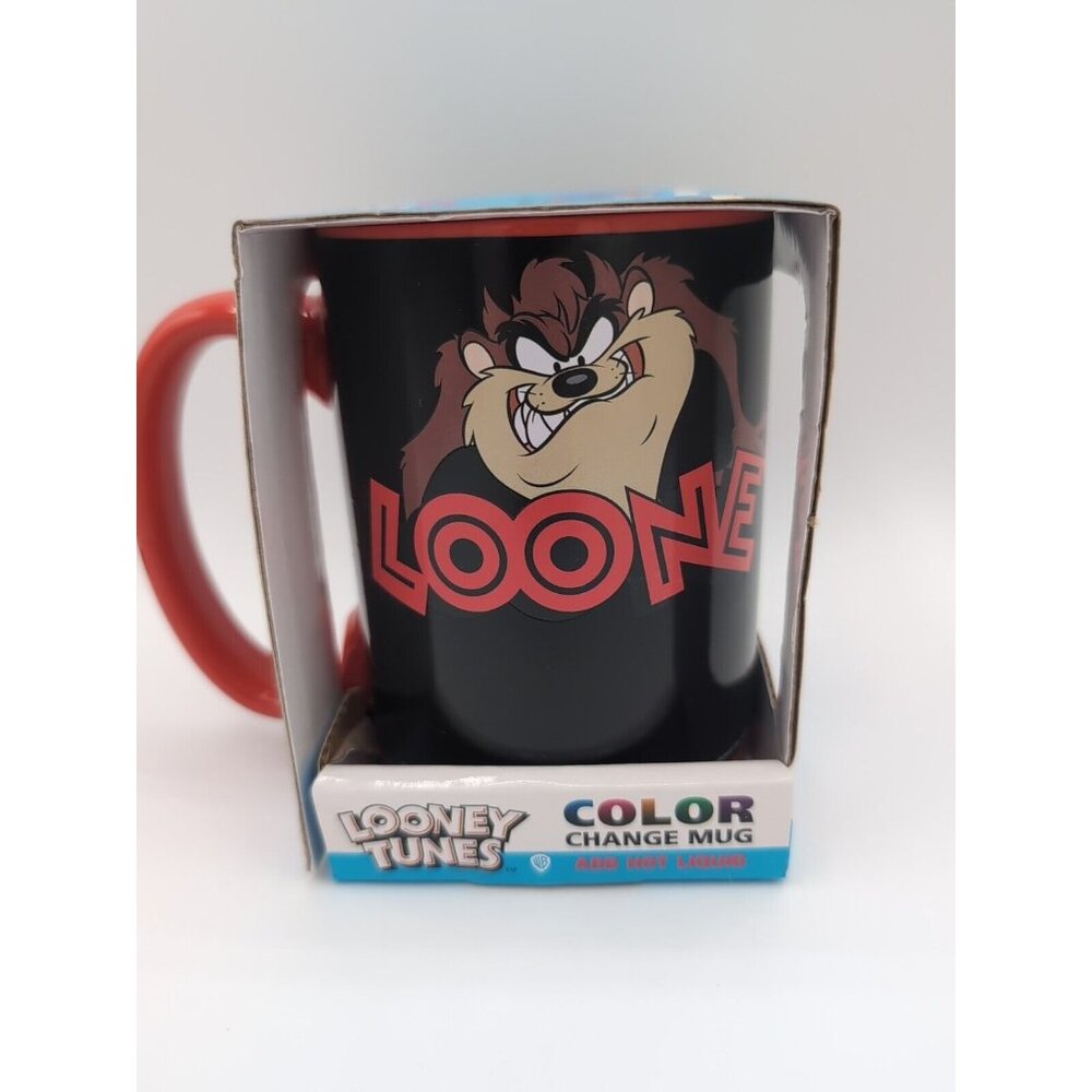 NEW Looney Tunes Bugs Taz & Friends Color Changing 15oz Ceramic Coffee Cup Mug
